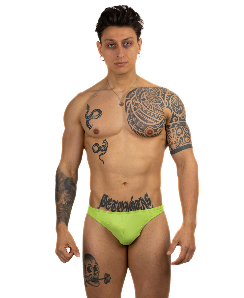 BODYBUILDER - COSTUME PERIZOMA OLIMPIA-460 - 2cm - COLORE VERDE