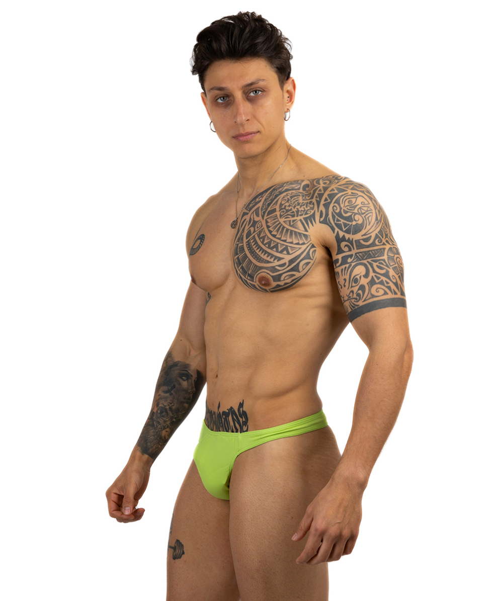 BODYBUILDER - COSTUME PERIZOMA OLIMPIA-460 - 2cm - COLORE VERDE