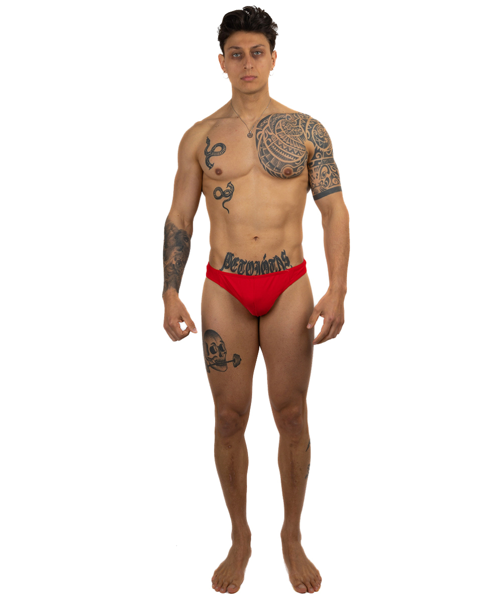 BODYBUILDER - COSTUME PERIZOMA 2cm - OLIMPIA-321 - RED