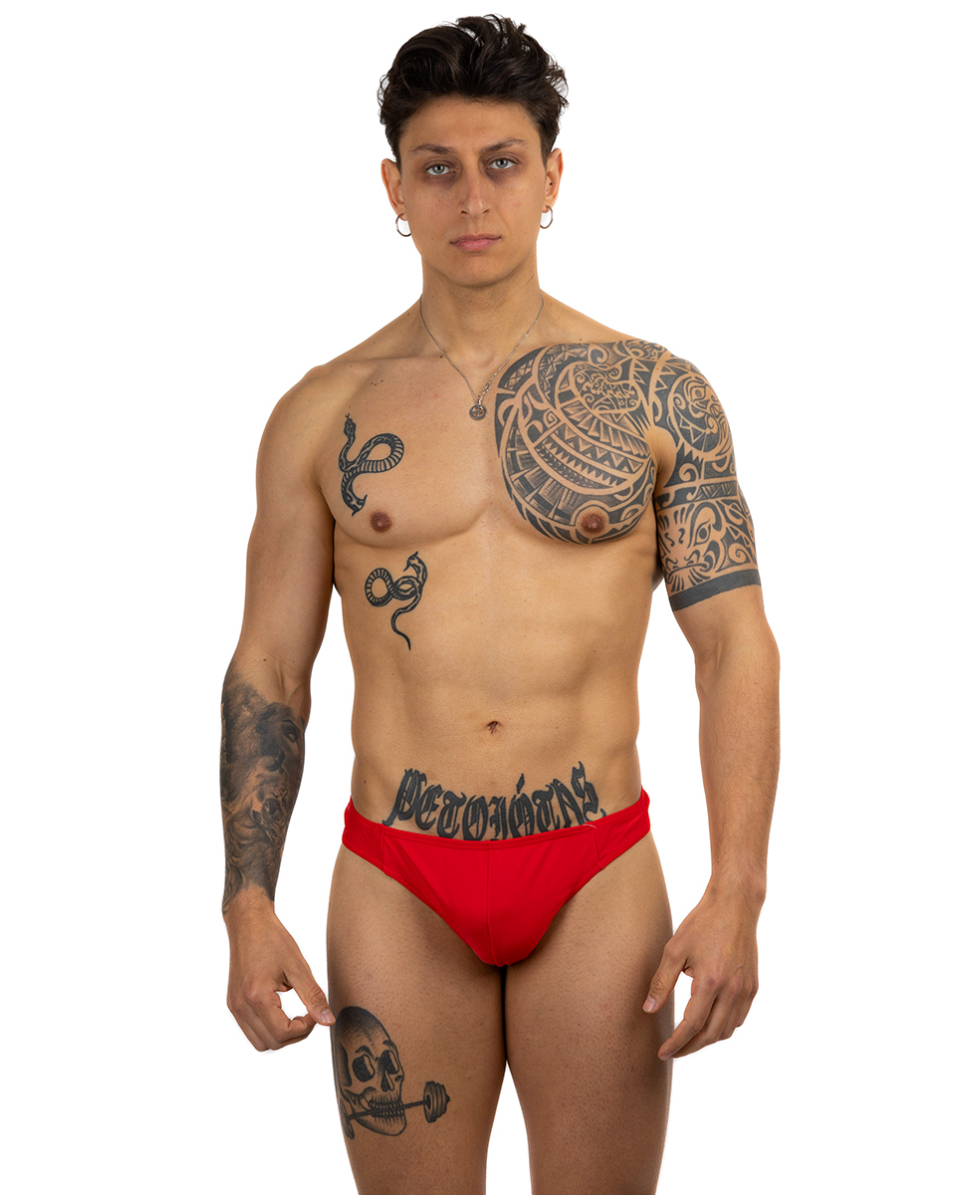 BODYBUILDER - COSTUME PERIZOMA 2cm - OLIMPIA-321 - RED