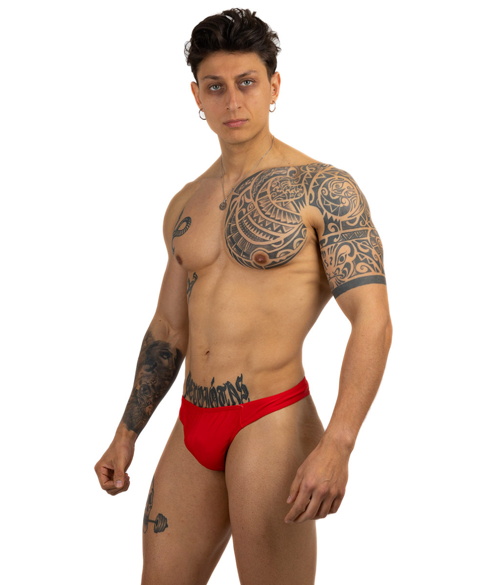 BODYBUILDER - COSTUME PERIZOMA 2cm - OLIMPIA-321 - RED