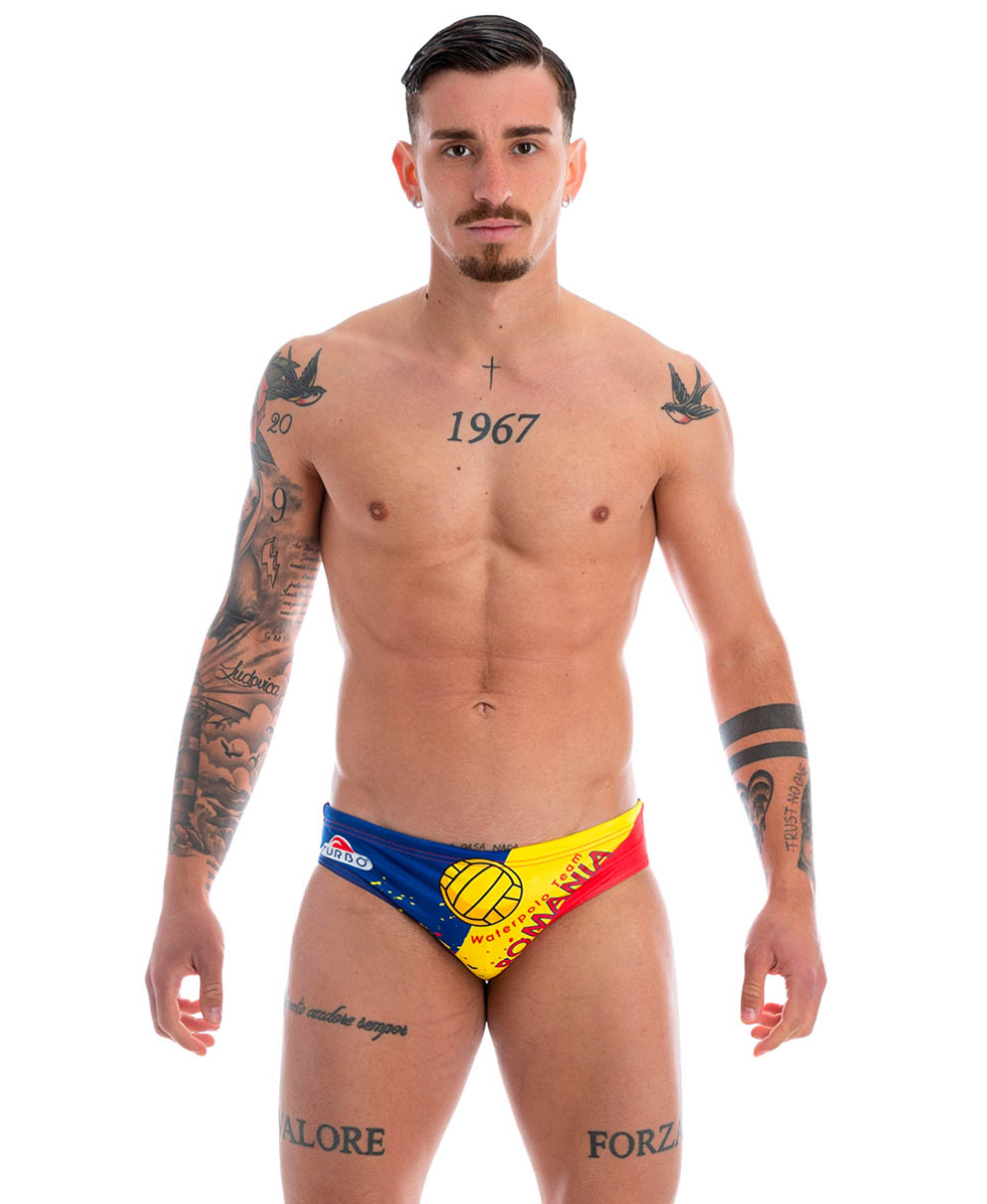 TURBO - COSTUME SLIP - ROMANIA - 79268/0099 - BLUE/YELLOW/RED