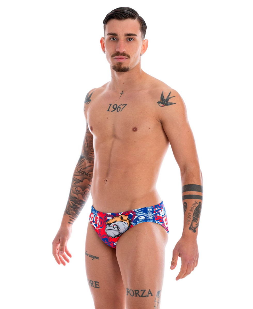 TURBO - COSTUME SLIP - BULLDOG ENGLAND FLAG - 731393/0006 - BLUE/RED