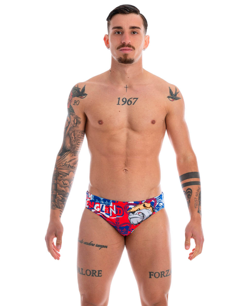 TURBO - COSTUME SLIP - BULLDOG ENGLAND FLAG - 731393/0006 - BLUE/RED