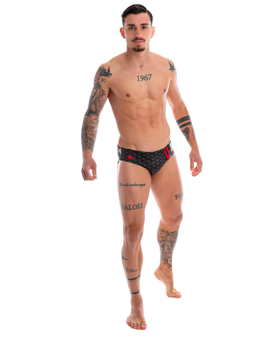 TURBO - COSTUME SLIP - REGINA DI CUORI - 731396/0009 - BLACK/MULTI