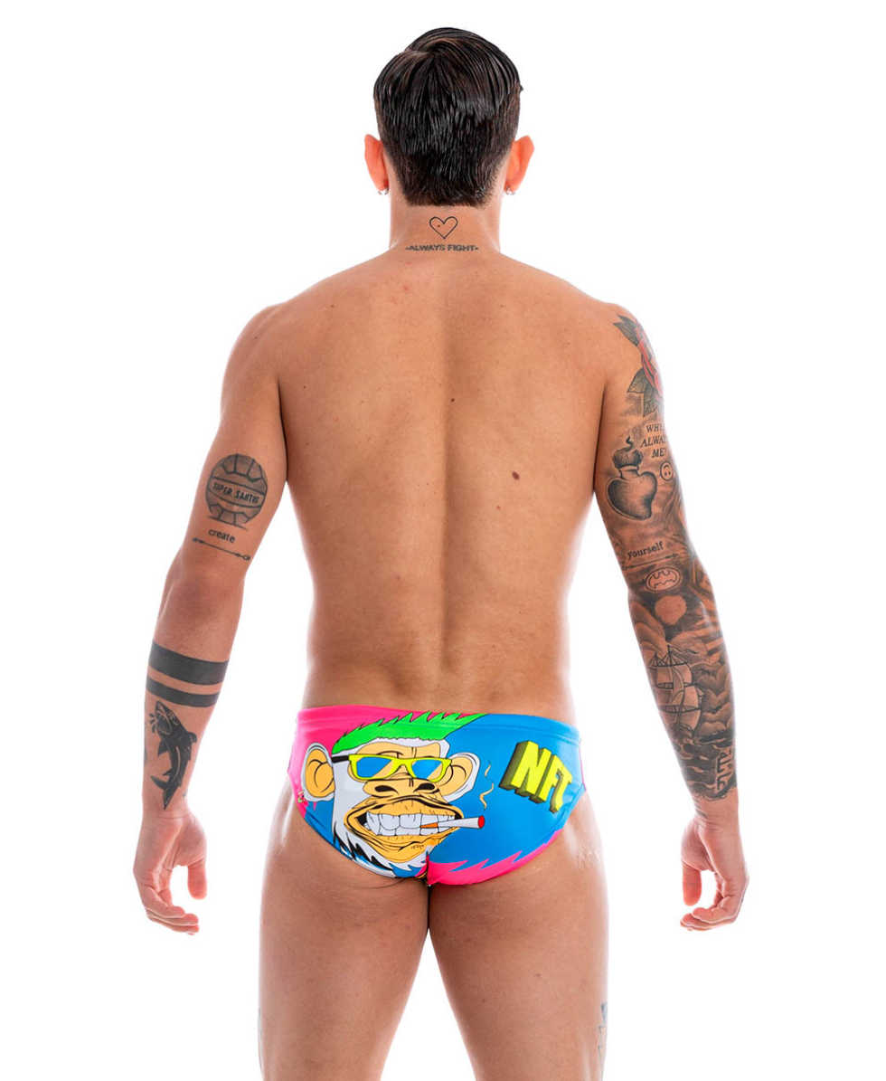 TURBO - COSTUME SLIP - MONKEY SMOKE - 731401/0006 - PINK/MULTI - C