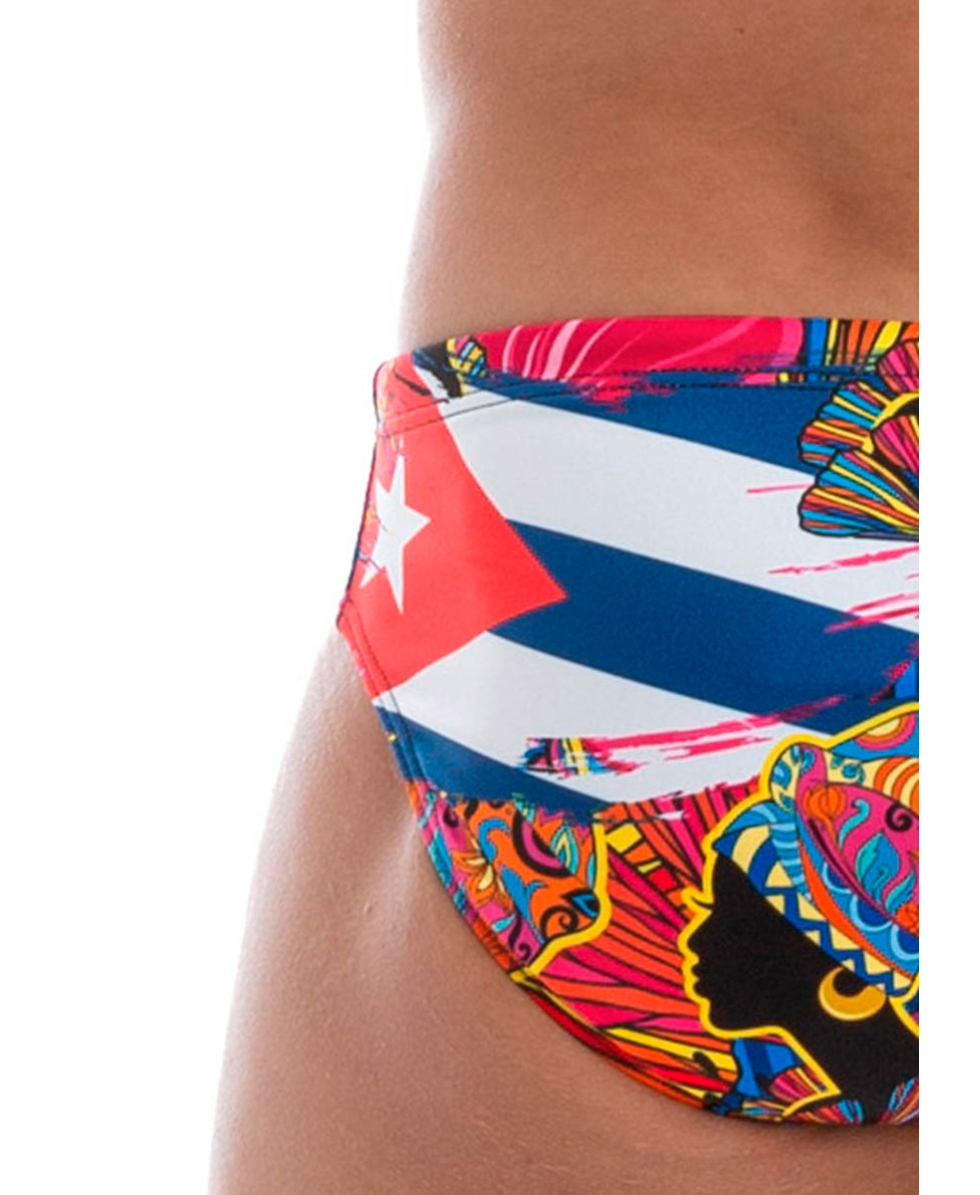 TURBO - COSTUME SLIP - CUBA - 731398/0016 - BLUE/MULTI