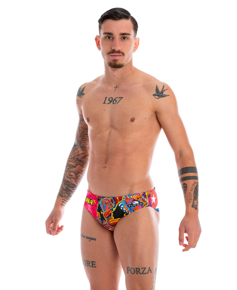 TURBO - COSTUME SLIP - CUBA - 731398/0016 - BLUE/MULTI