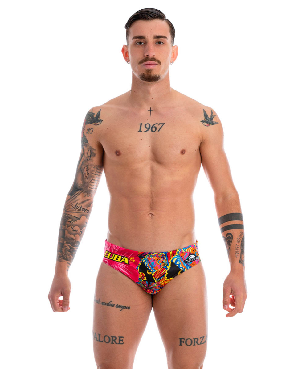 TURBO - COSTUME SLIP - CUBA - 731398/0016 - BLUE/MULTI