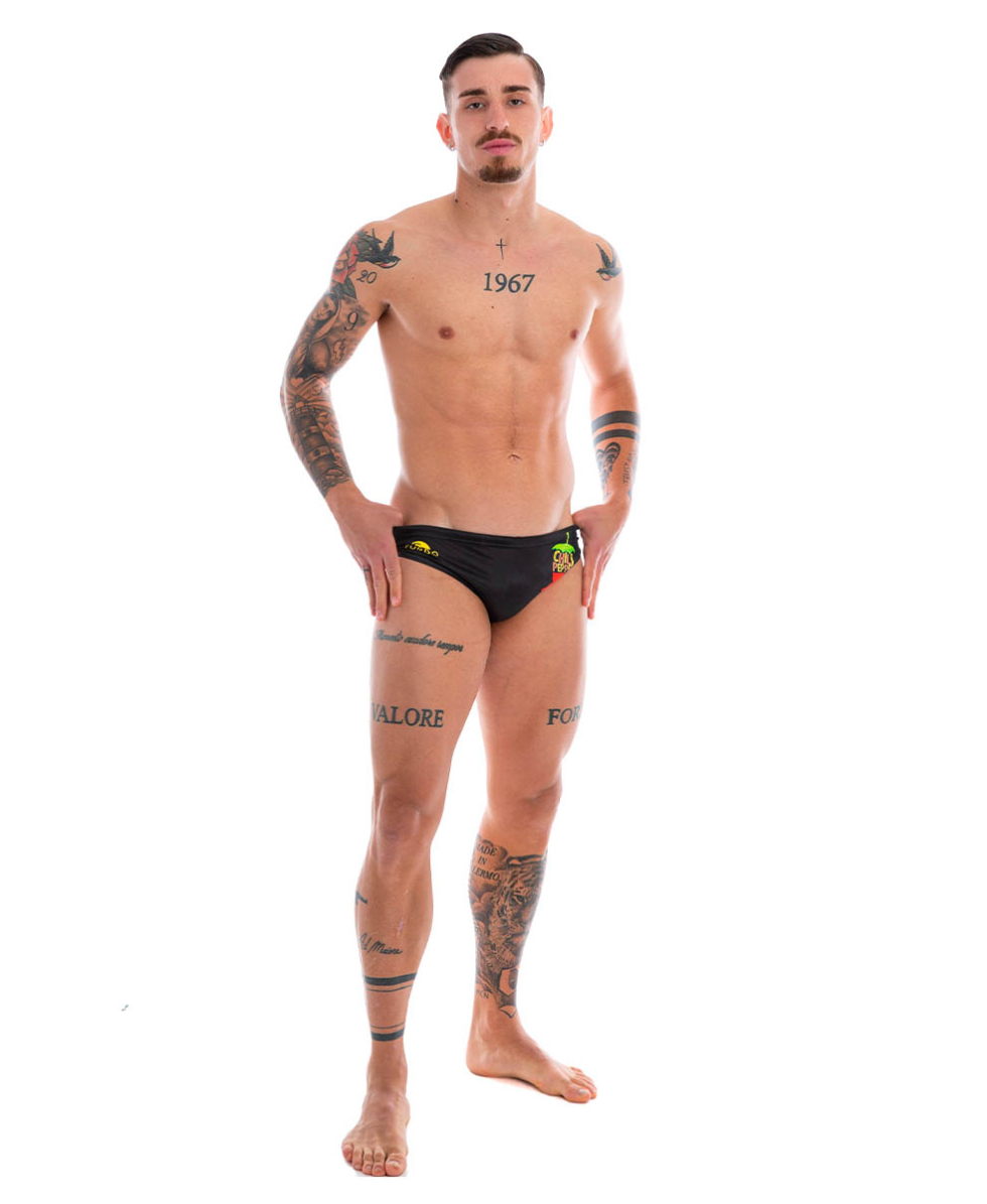 TURBO - COSTUME SLIP - RED HOT - 731424/0009 - BLACK/RED