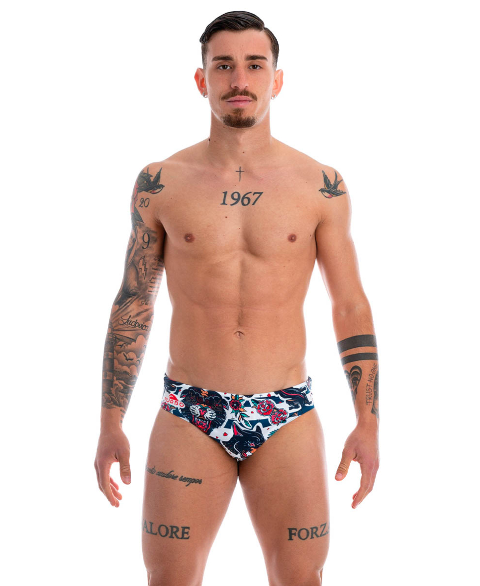 TURBO - COSTUME SLIP - MARINE TATTOO - 731419/0007 - WHITE