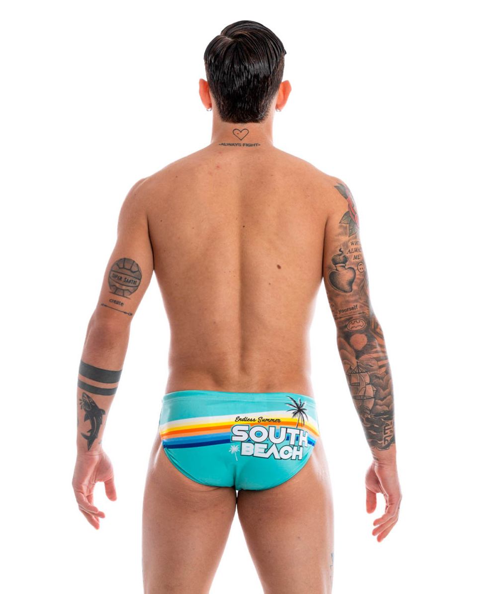 TURBO - COSTUME SLIP - SOUTH BEACH - 731417/0007 - AQUA GREEN - C