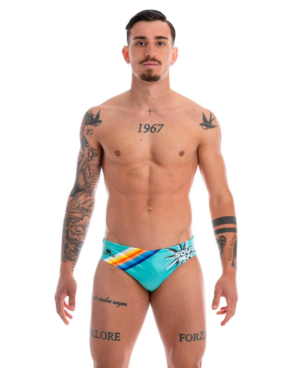 TURBO - COSTUME SLIP - SOUTH BEACH - 731417/0007 - AQUA GREEN