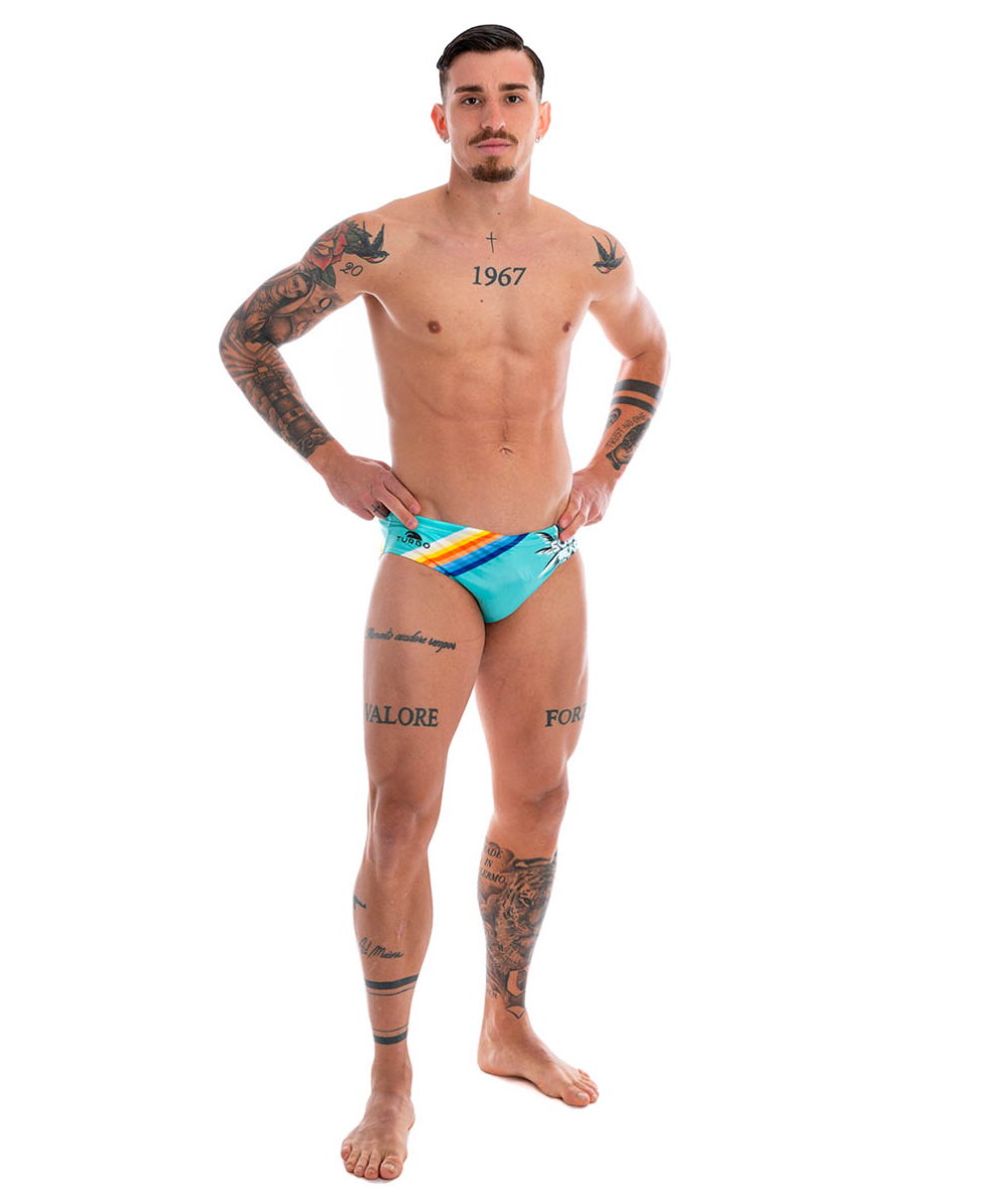 TURBO - COSTUME SLIP - SOUTH BEACH - 731417/0007 - AQUA GREEN
