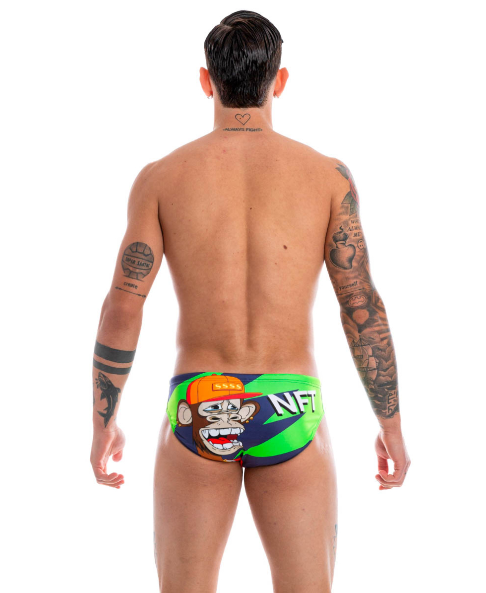 TURBO - COSTUME SLIP - MONKEY MONEY - 731405/0005 - GREEN/MULTI - C