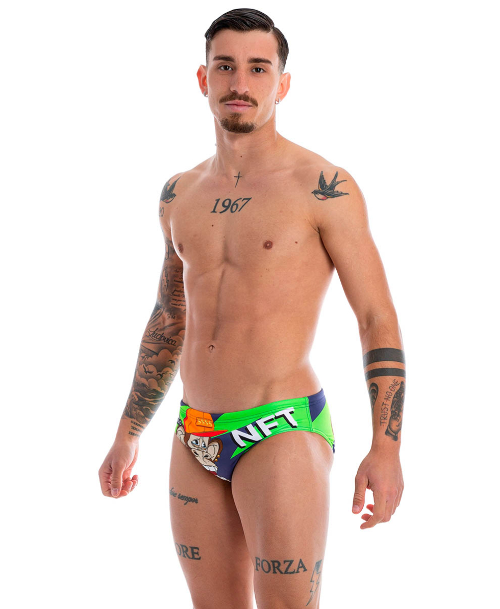 TURBO - COSTUME SLIP - MONKEY MONEY - 731405/0005 - GREEN/MULTI