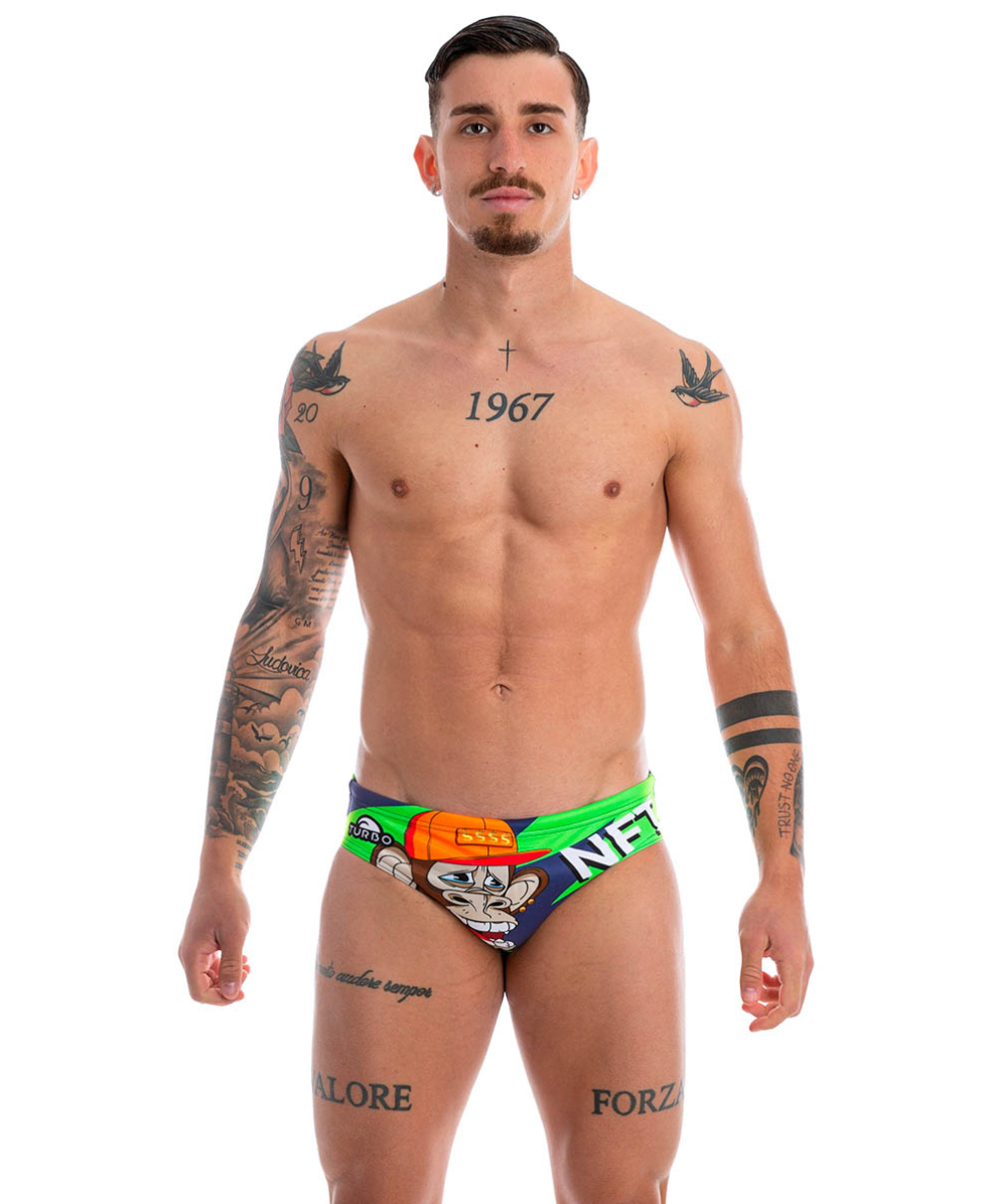 TURBO - COSTUME SLIP - MONKEY MONEY - 731405/0005 - GREEN/MULTI