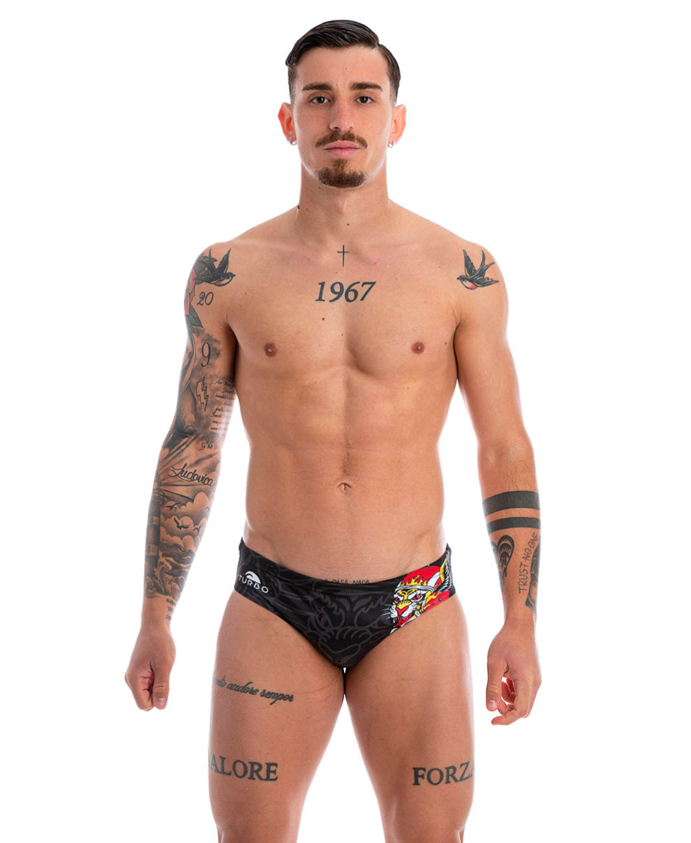 TURBO - COSTUME SLIP - LIVE FAST - 731418/0009 - BLACK/RED