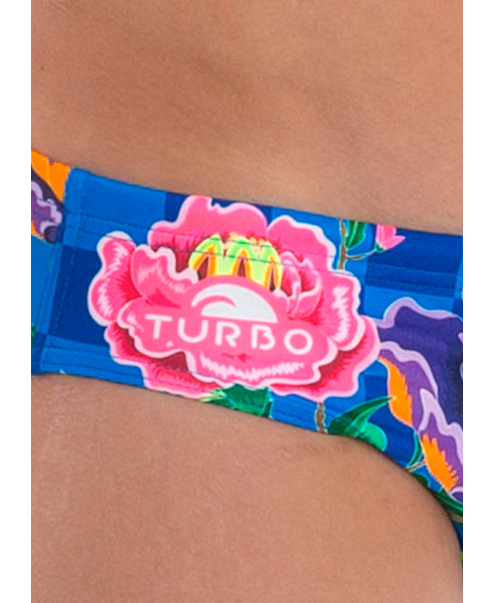 TURBO - COSTUME SLIP - FLOWERS - 731421/0006 - BLUE/MULTI