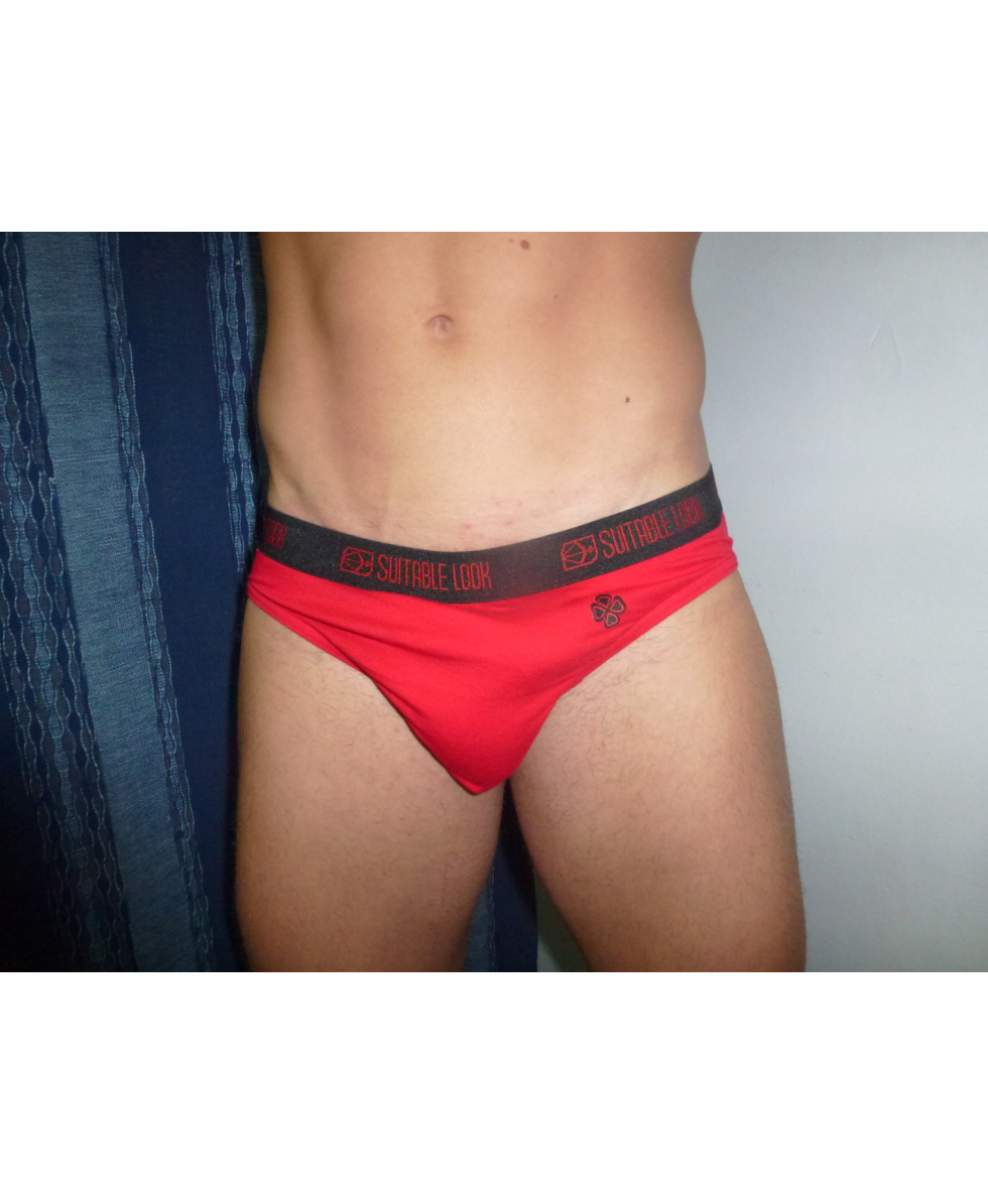 COTONELLA - SLIP - BRIEF - 9375 - ROSSO