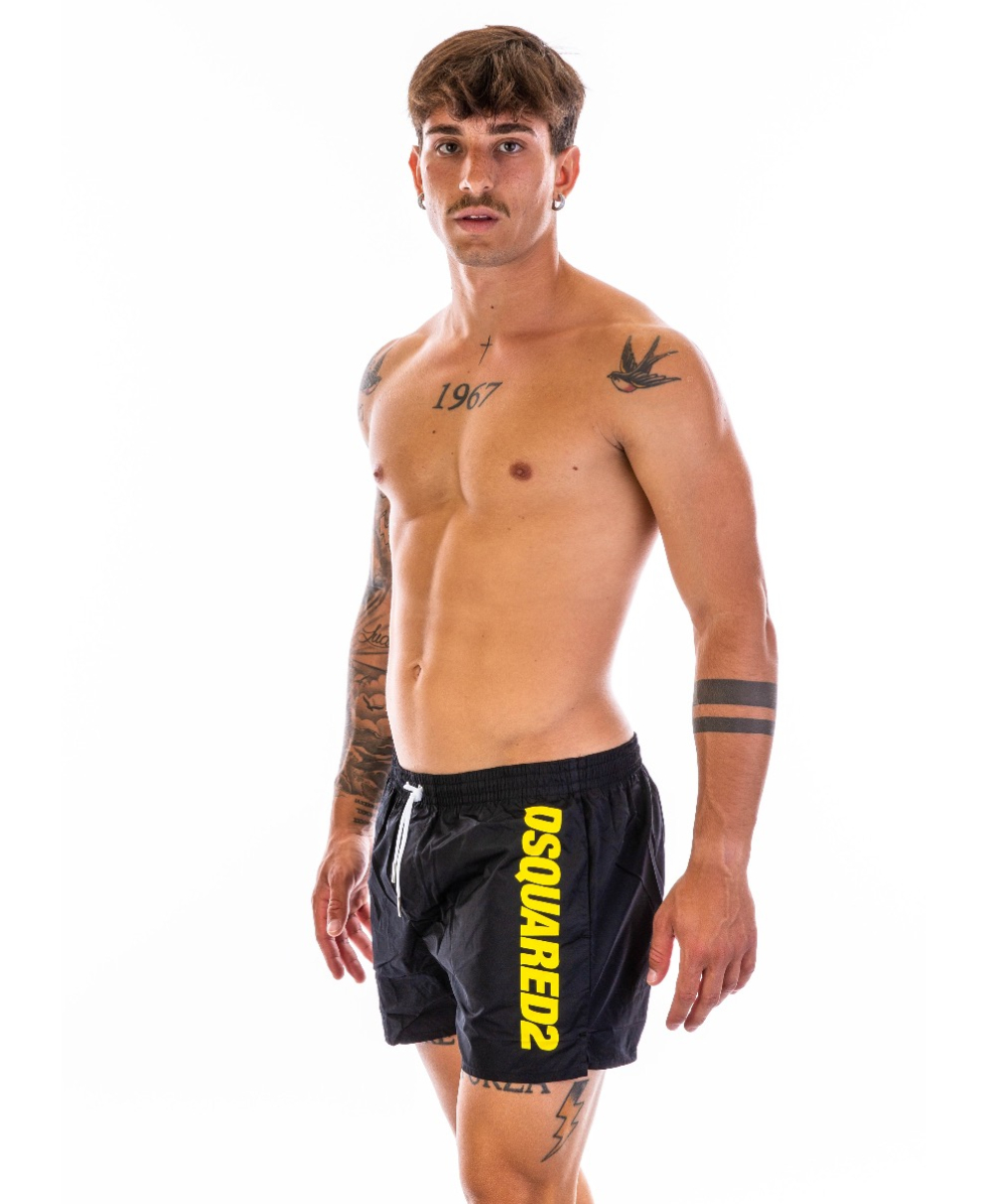 DSQUARED2 - COSTUME SHORT - D7B642920-014 -  BLACK/YELLOW