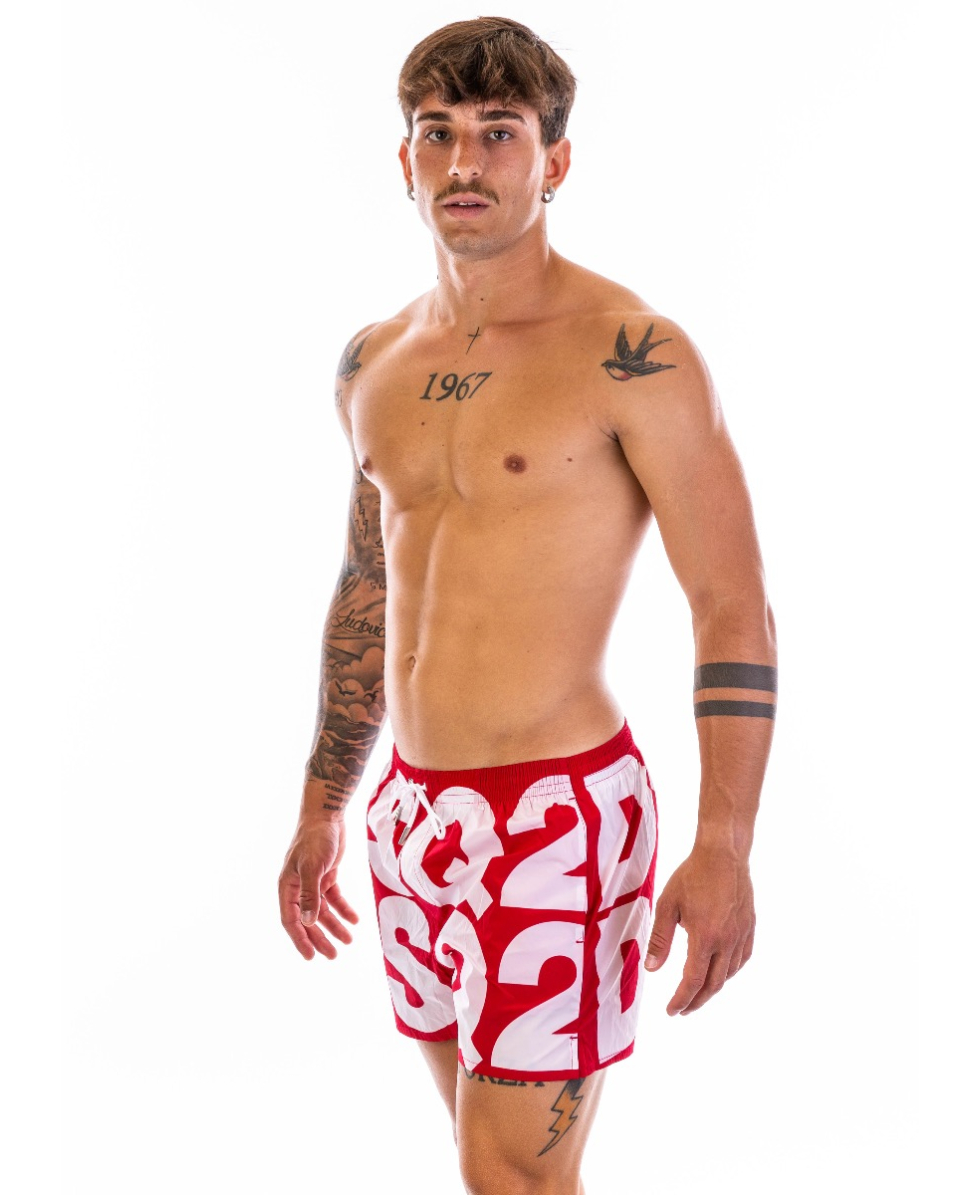 DSQUARED2 - COSTUME SHORT - D7B643840-648 - RED/WHITE