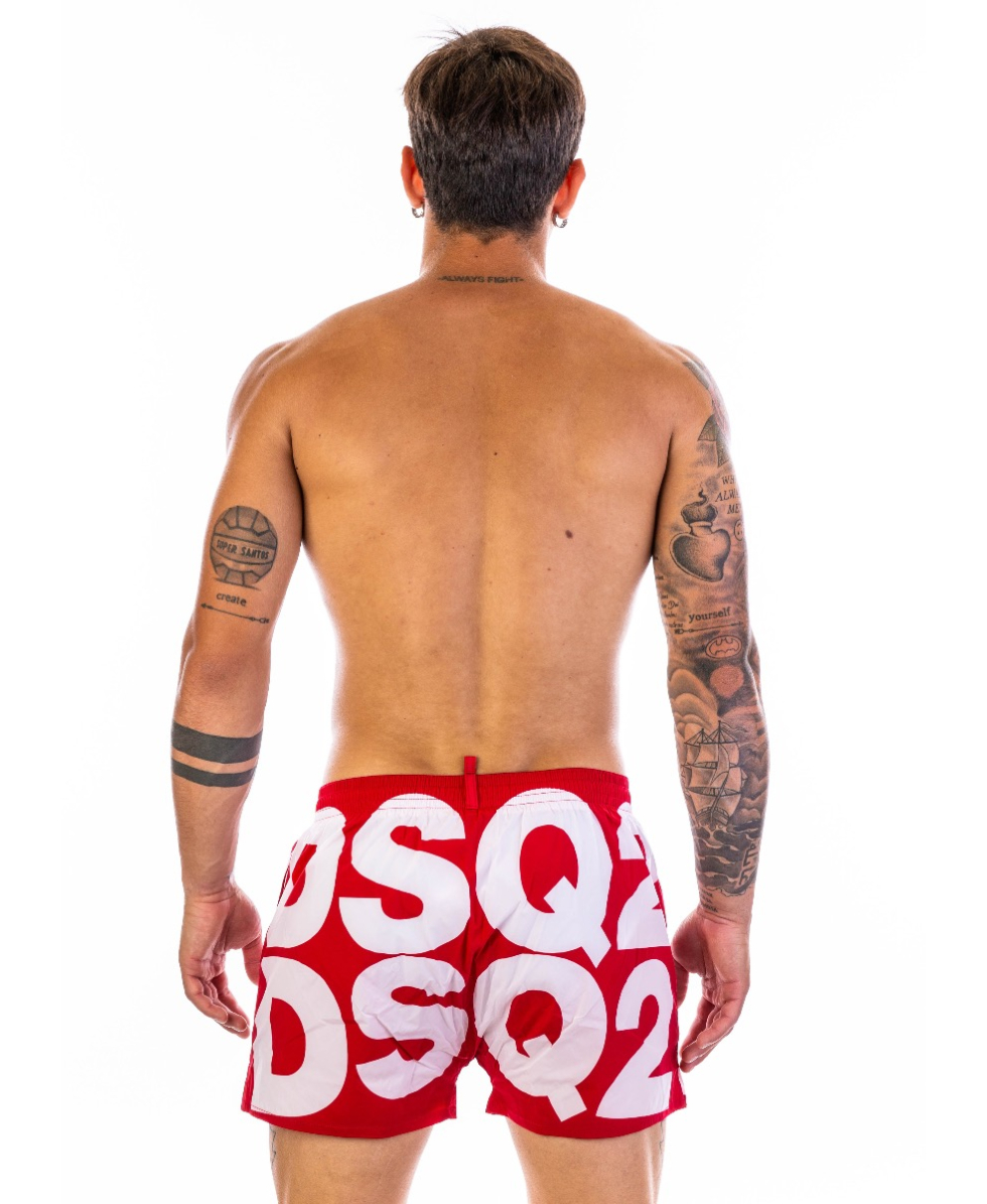DSQUARED2 - COSTUME SHORT - D7B643840-648 - RED/WHITE