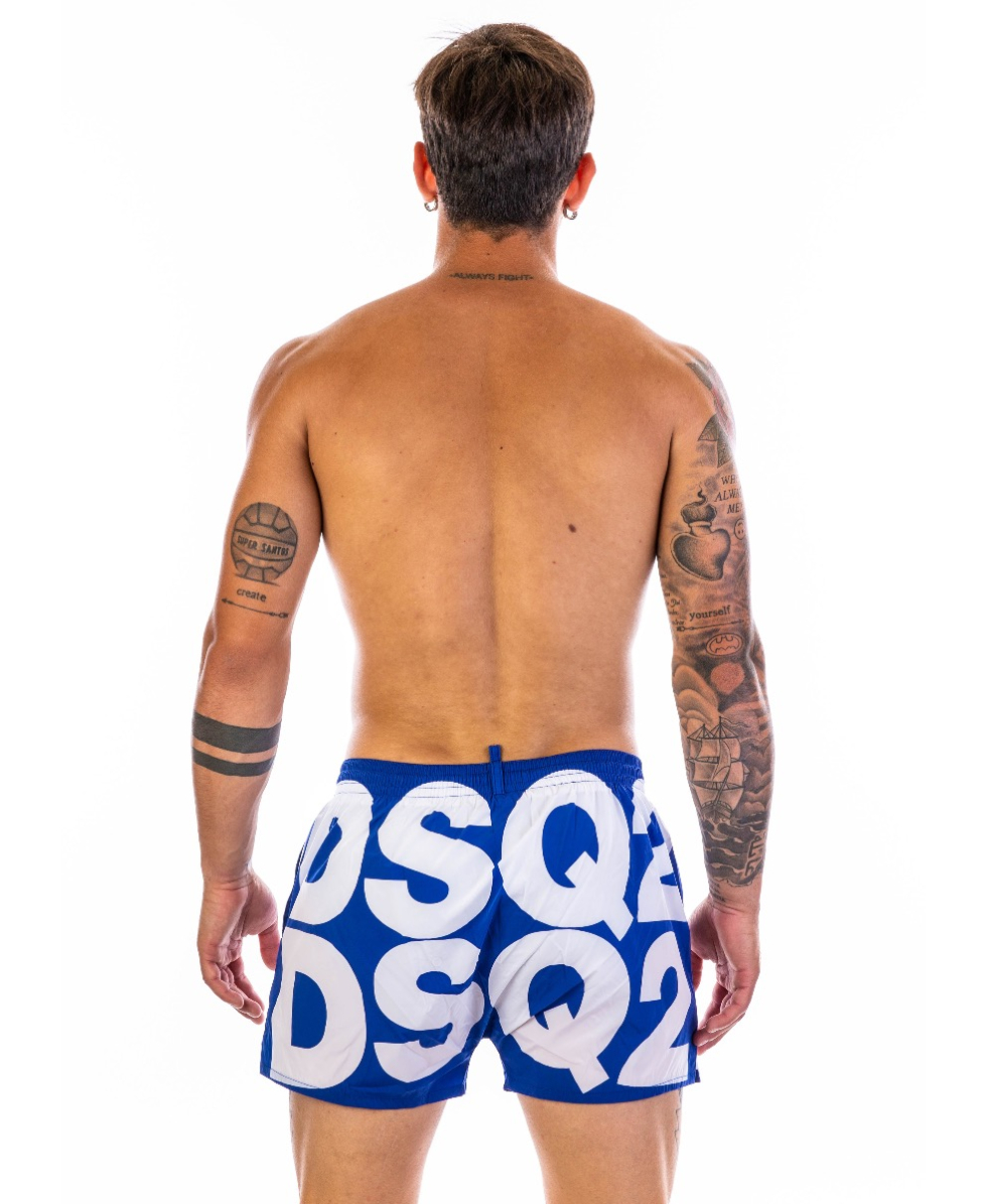 DSQUARED2 - COSTUME SHORT - D7B643840-488 - LIGHT BLUE/WHITE