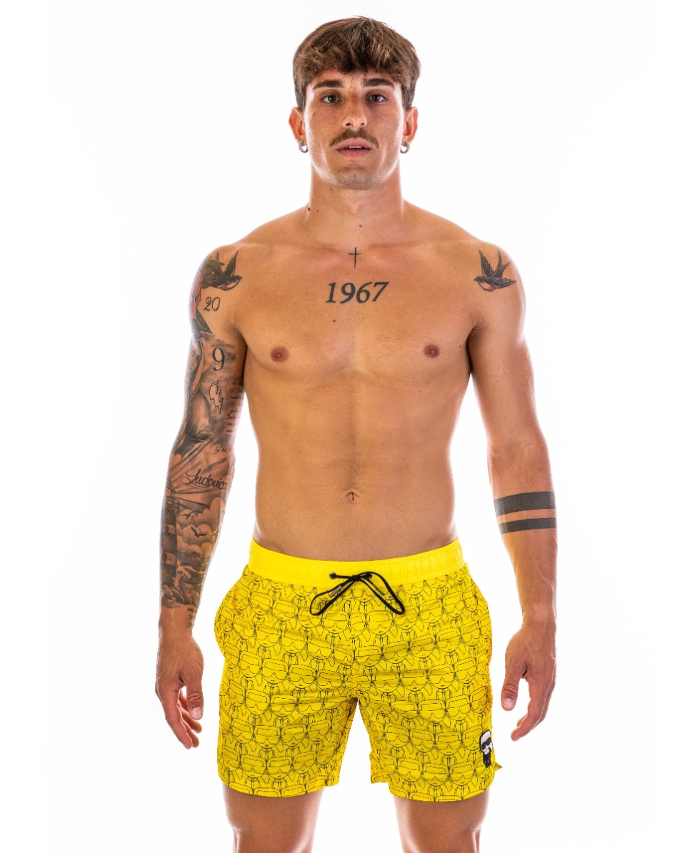 KARL LAGERFELD - COSTUME SHORT - IKONIC - MBM12 - YELLOW