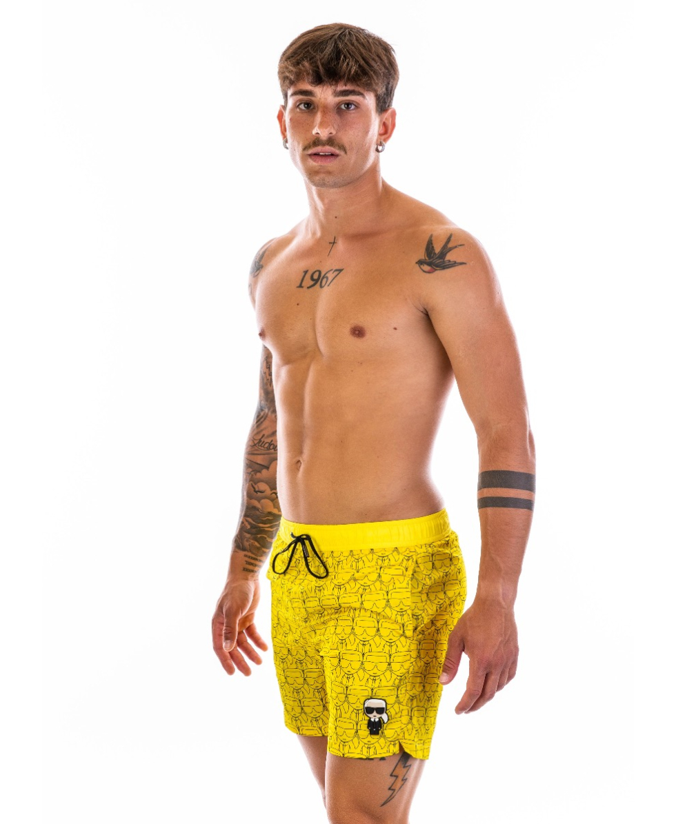 KARL LAGERFELD - COSTUME SHORT - IKONIC - MBM12 - YELLOW
