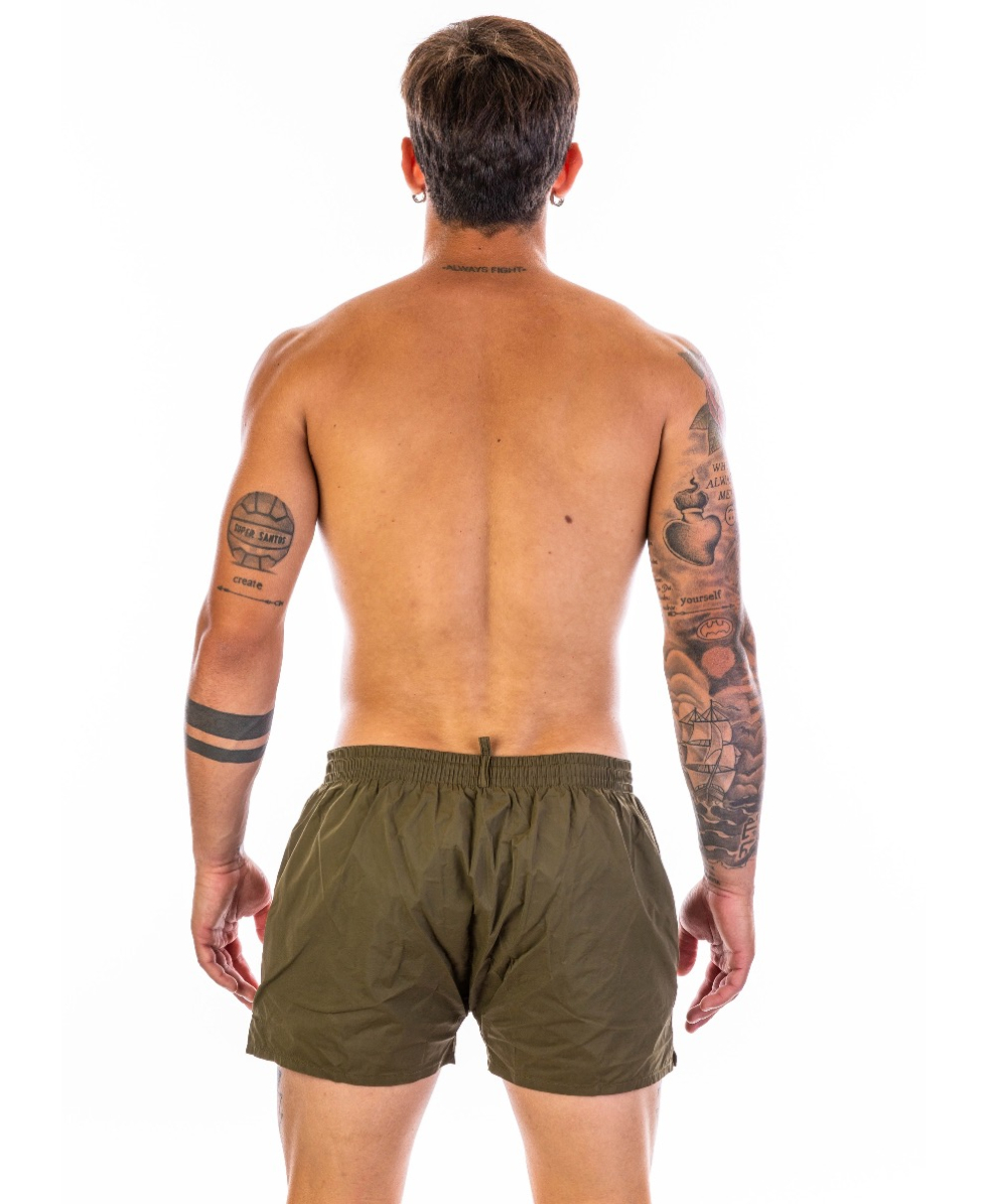 DSQUARED2 - COSTUME SHORT - D7B642920-304 - ARMY GREEN/ORANGE