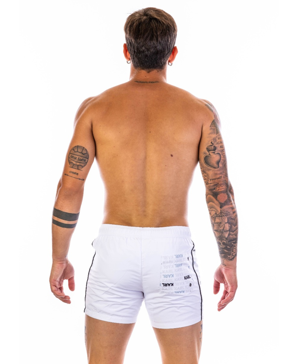 KARL LAGERFELD - COSTUME SHORT - KARL - MBS06 - WHITE