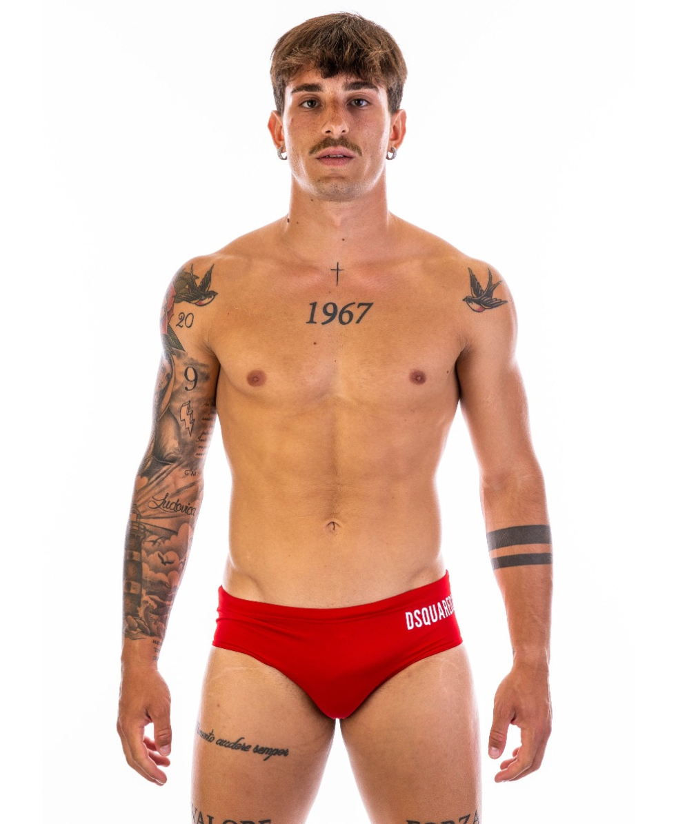 DSQUARED2 - COSTUME SLIP/BRIEF - D7B453720-613 - RED/WHITE
