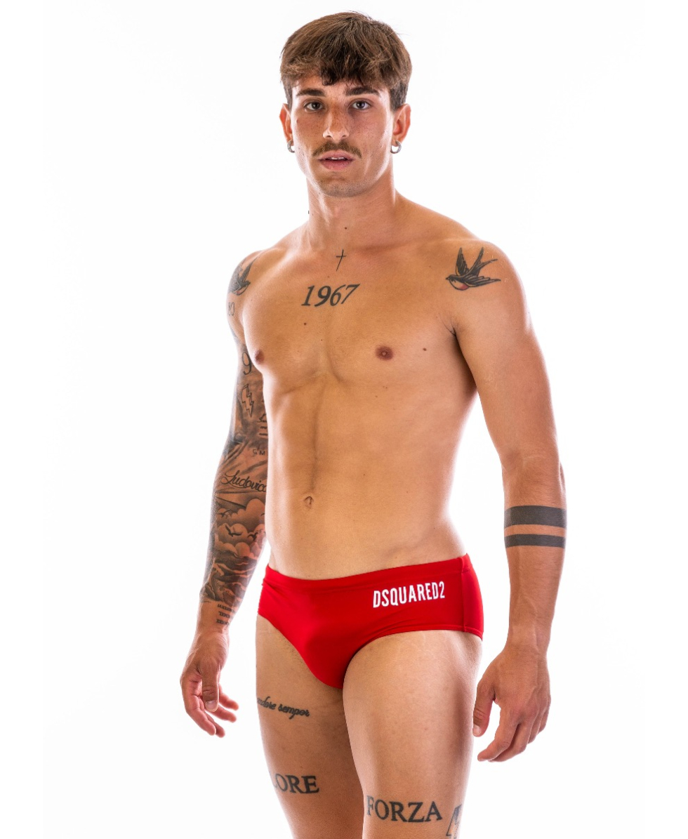 DSQUARED2 - COSTUME SLIP/BRIEF - D7B453720-613 - RED/WHITE