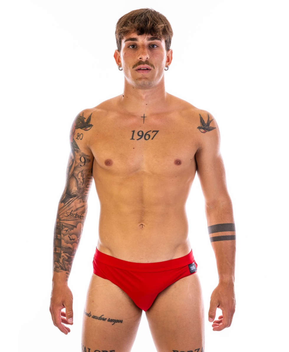 KARL LAGERFELD - COSTUME SLIP/BRIEF - BASIC - MSP01 - RED
