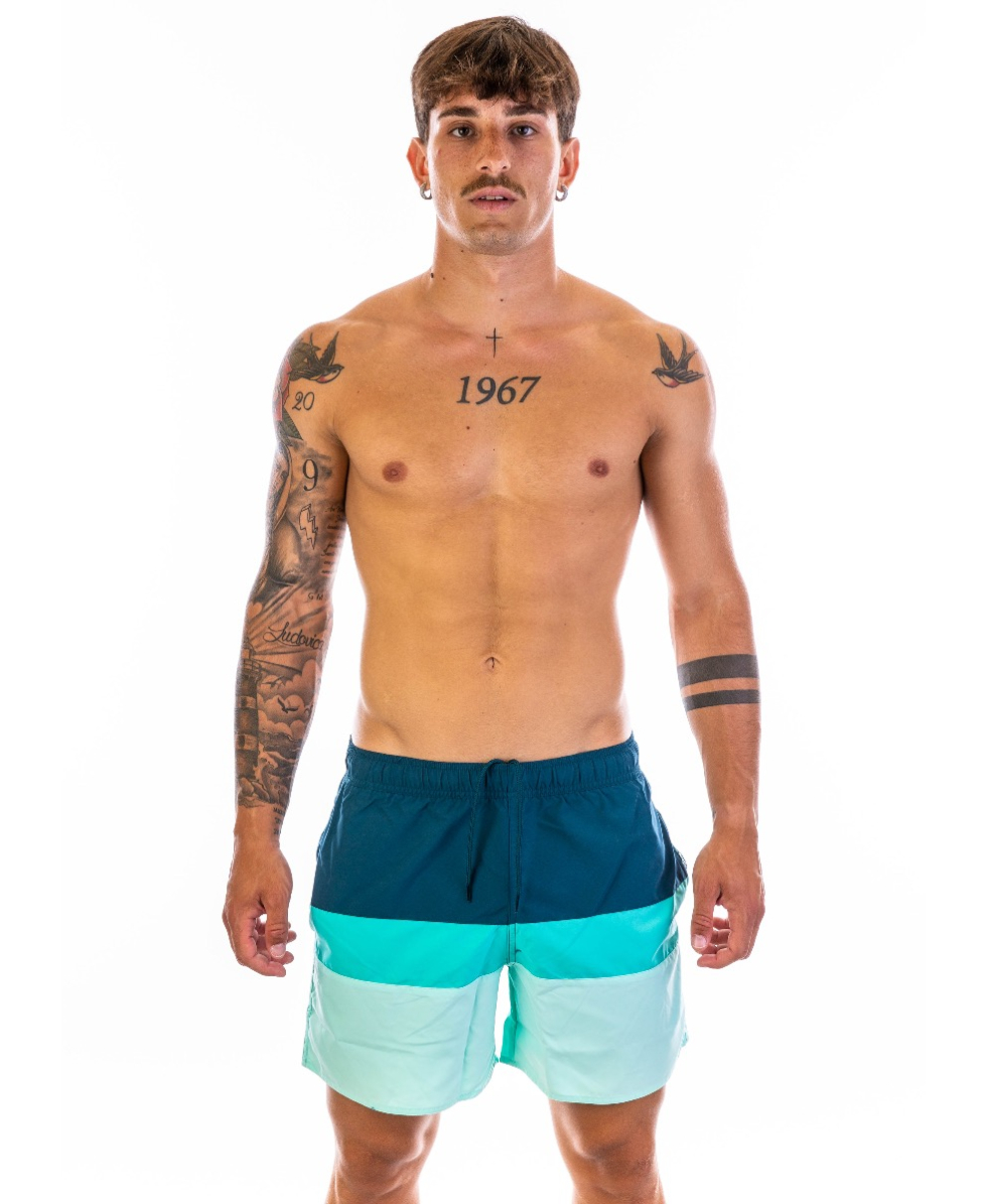 ADIDAS - COSTUME SHORT - COLORBLOCK - GM2215 - WILD TEAL/CLEAR MINT