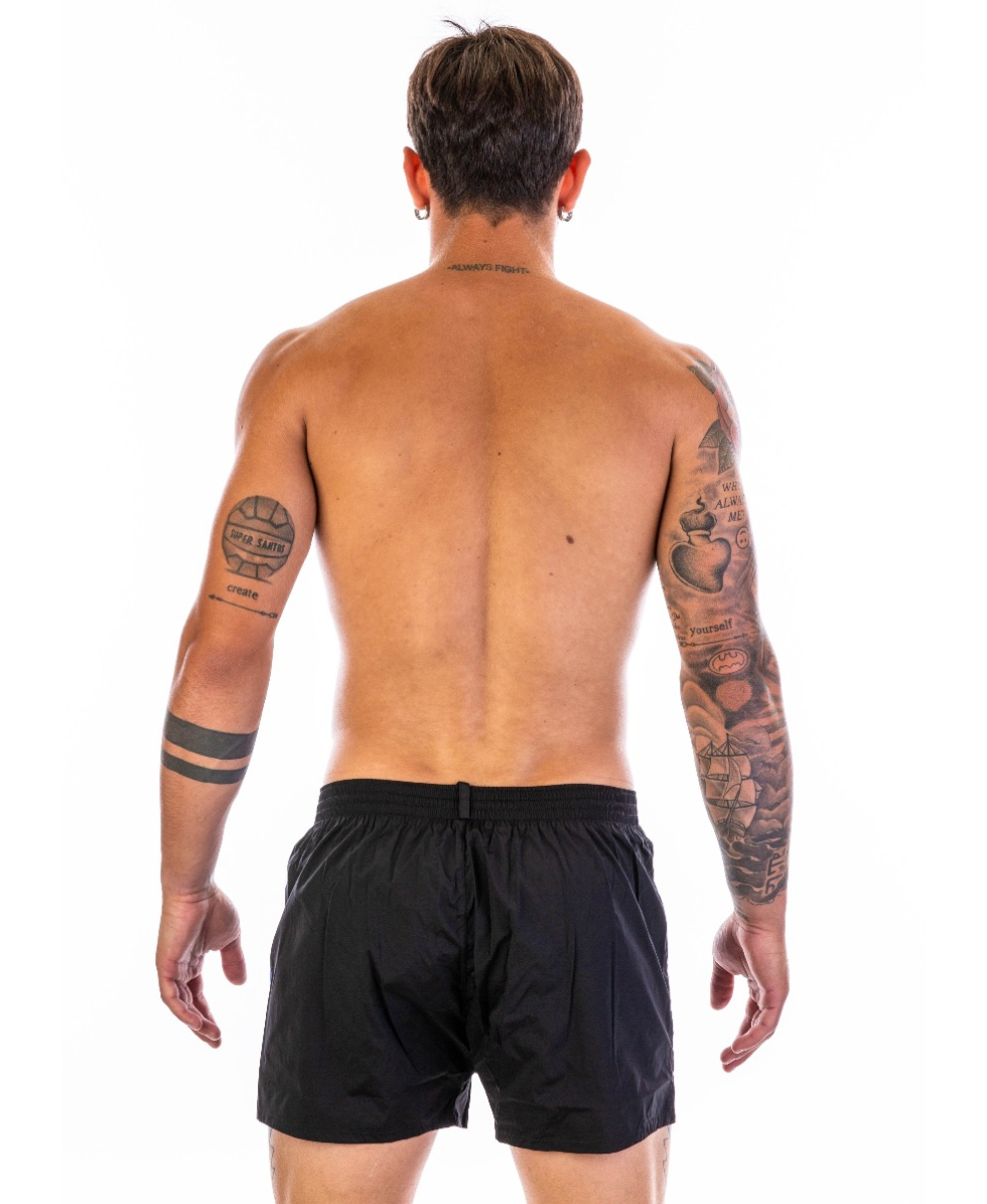 DSQUARED2 - COSTUME SHORT - D7B8P3610-001 - BLACK/WHITE/BLUE