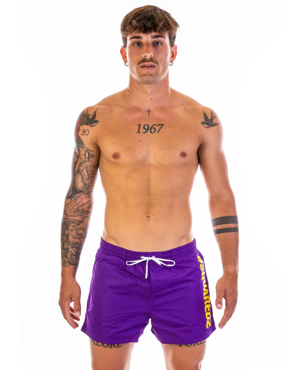 DSQUARED2 - COSTUME SHORT - D7B642920-522 - PURPLE/YELLOW