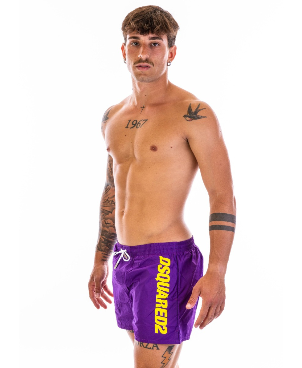 DSQUARED2 - COSTUME SHORT - D7B642920-522 - PURPLE/YELLOW