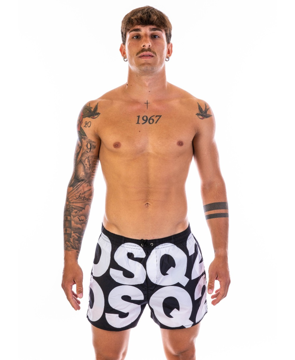 DSQUARED2 - COSTUME SHORT - D7B643840-018 - BLACK/WHITE