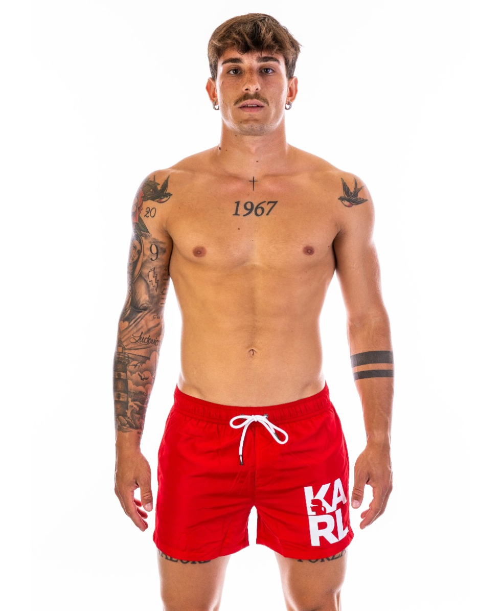 KARL LAGERFELD - COSTUME SHORT - CLASSIC - MBS02 - RED