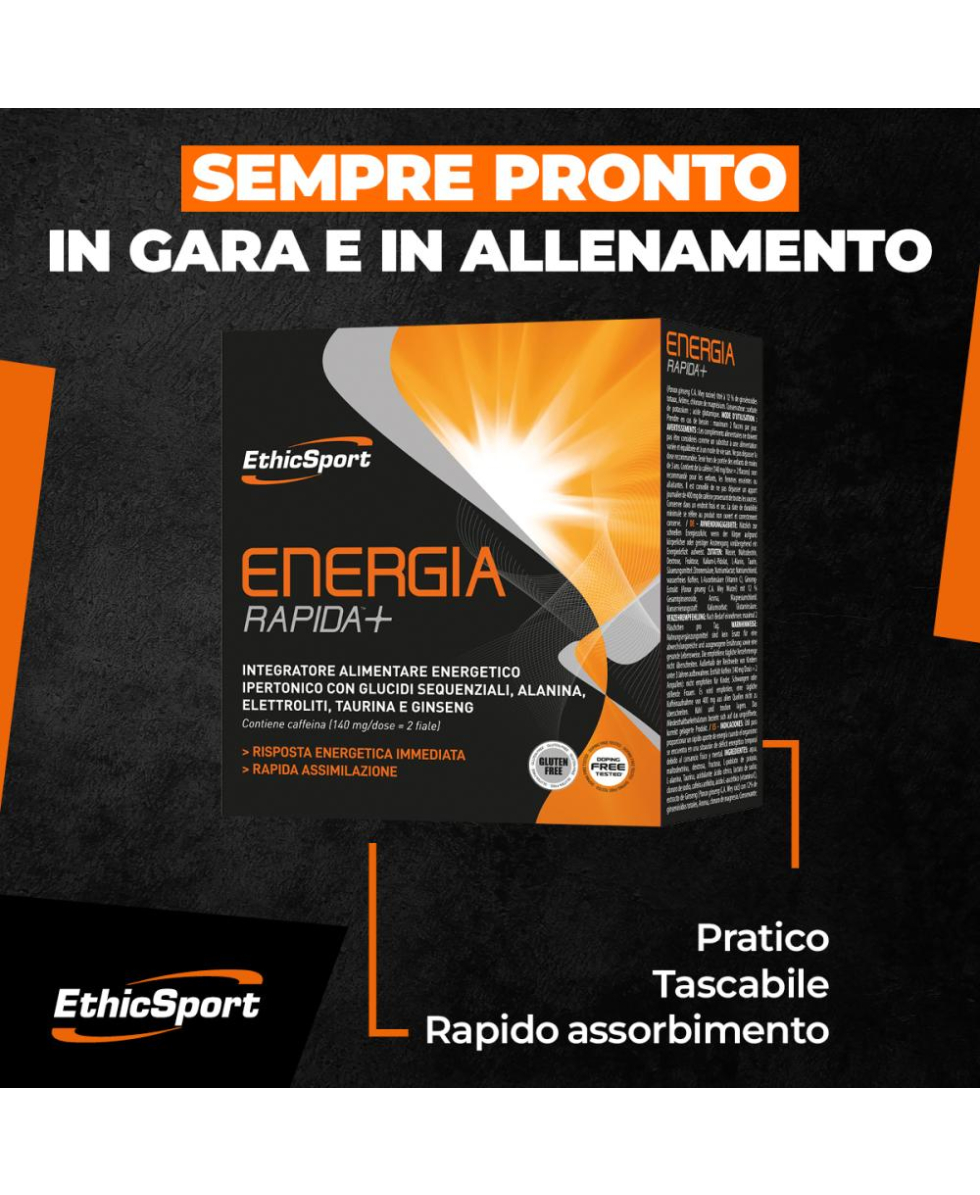 ETHIC SPORT - ENERGIA RAPIDA+ -10 Flaconi da 25ml