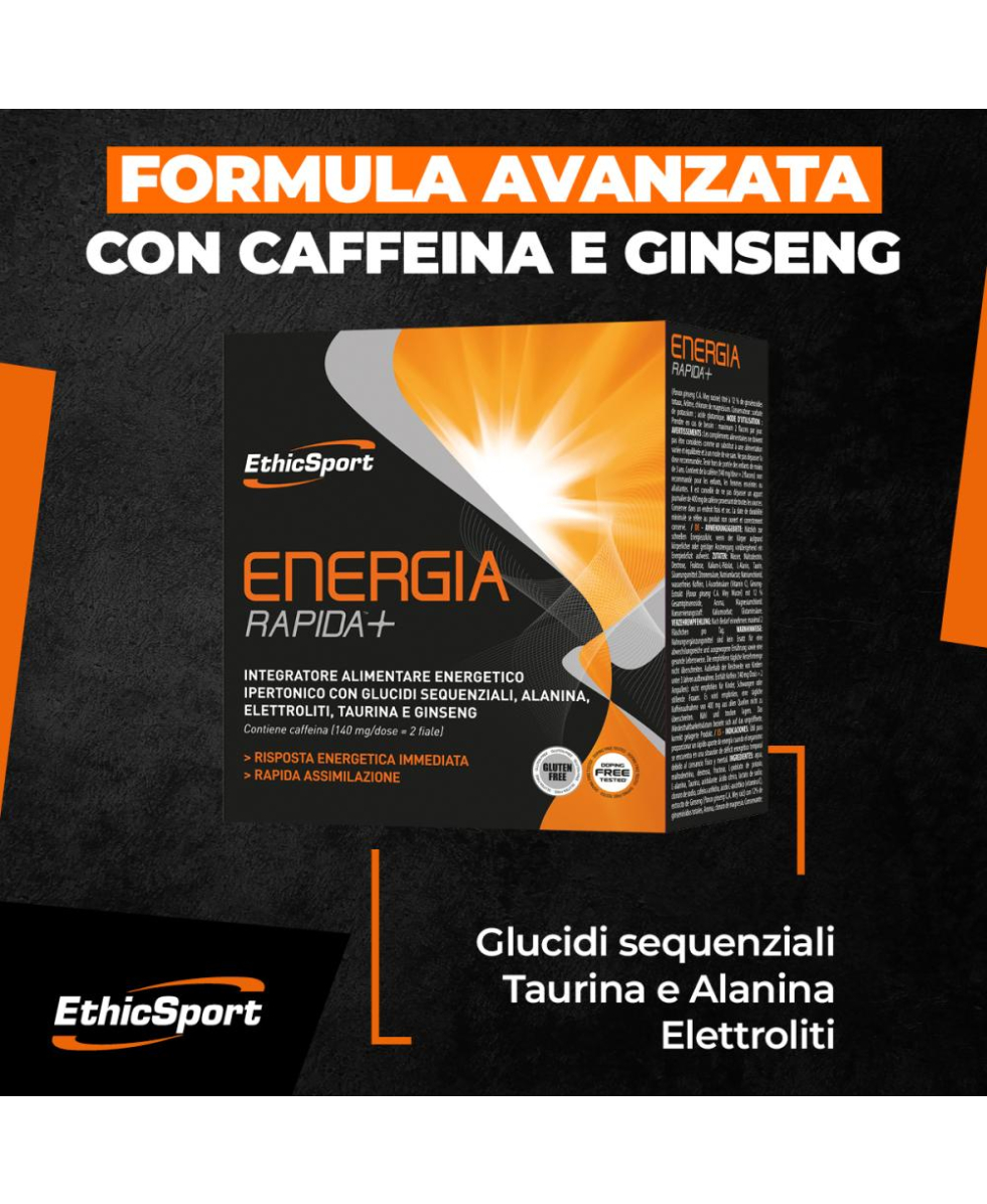 ETHIC SPORT - ENERGIA RAPIDA+ -10 Flaconi da 25ml