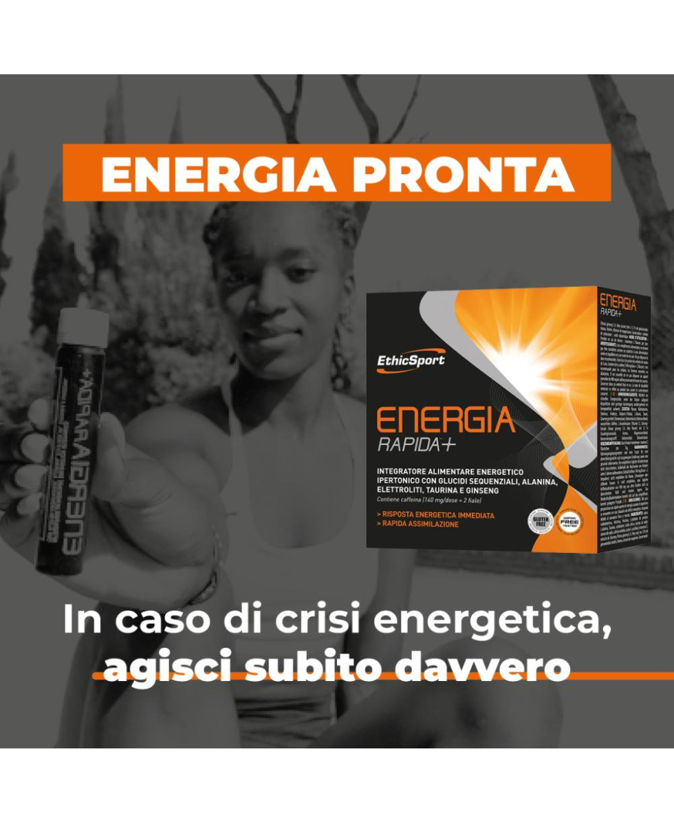 ETHIC SPORT - ENERGIA RAPIDA+ -10 Flaconi da 25ml