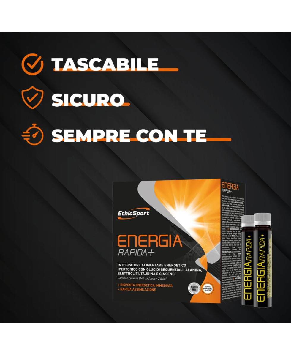 ETHIC SPORT - ENERGIA RAPIDA+ -10 Flaconi da 25ml