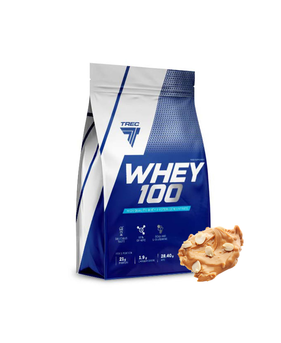 TREC NUTRITION - WHEY 100 - 900G - PEANUT BUTTER