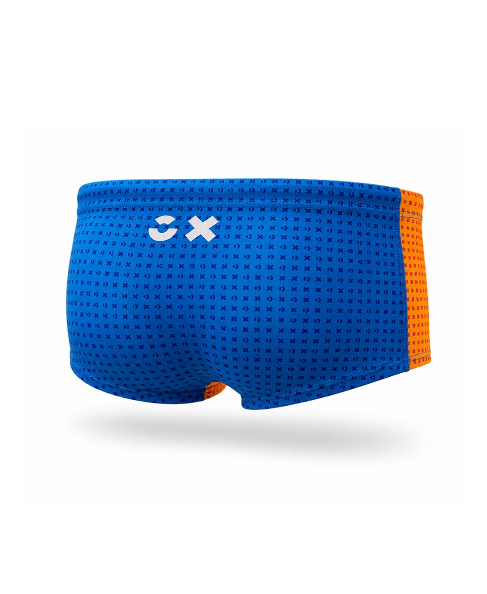 AKRON - COSTUME SHORT 17cm - ALIMO 4 COLOURS - 888-3 - ORANGE/BLUE