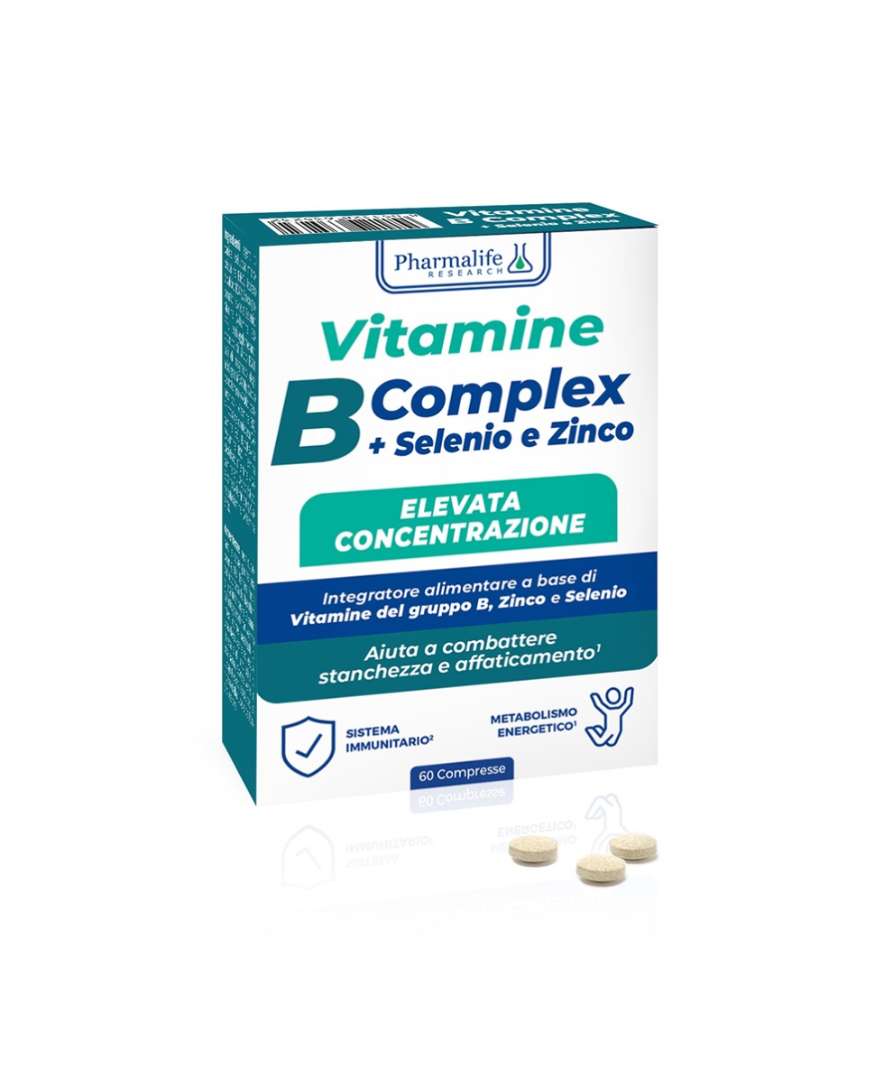 PHARMALIFE - VITAMINA B COMPLEX + SELENIO E ZINCO - 0201NA - 60 CPR