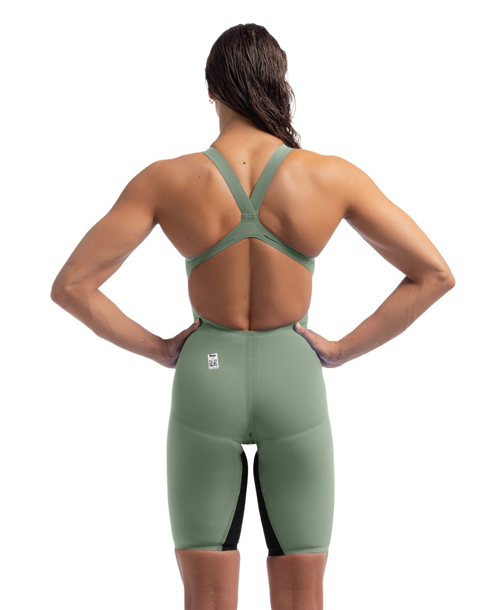 SPEEDO - FASTSKIN LZR PURE VALOR 2.0 OPEN BACK - 8-15859H785 - GREEN/BLACK