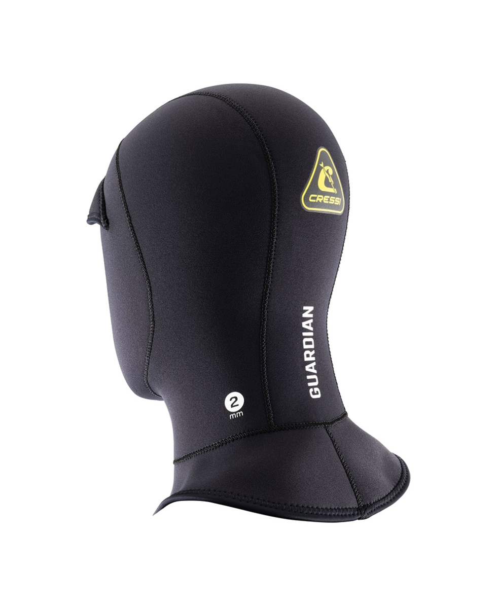 CRESSI - CAPPUCCIO CON VISIERA IN NEOPRENE 2mm - GUARDIAN - LR109222 - BLACK